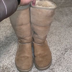 Tall tan UGGs